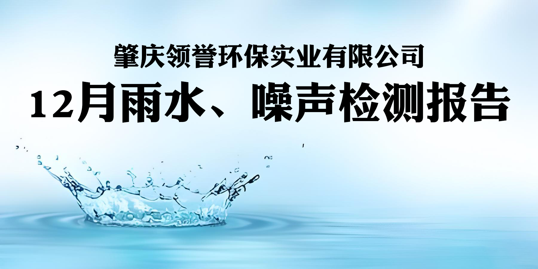 12月雨水、噪声检测报告-肇庆领誉环保实业有限